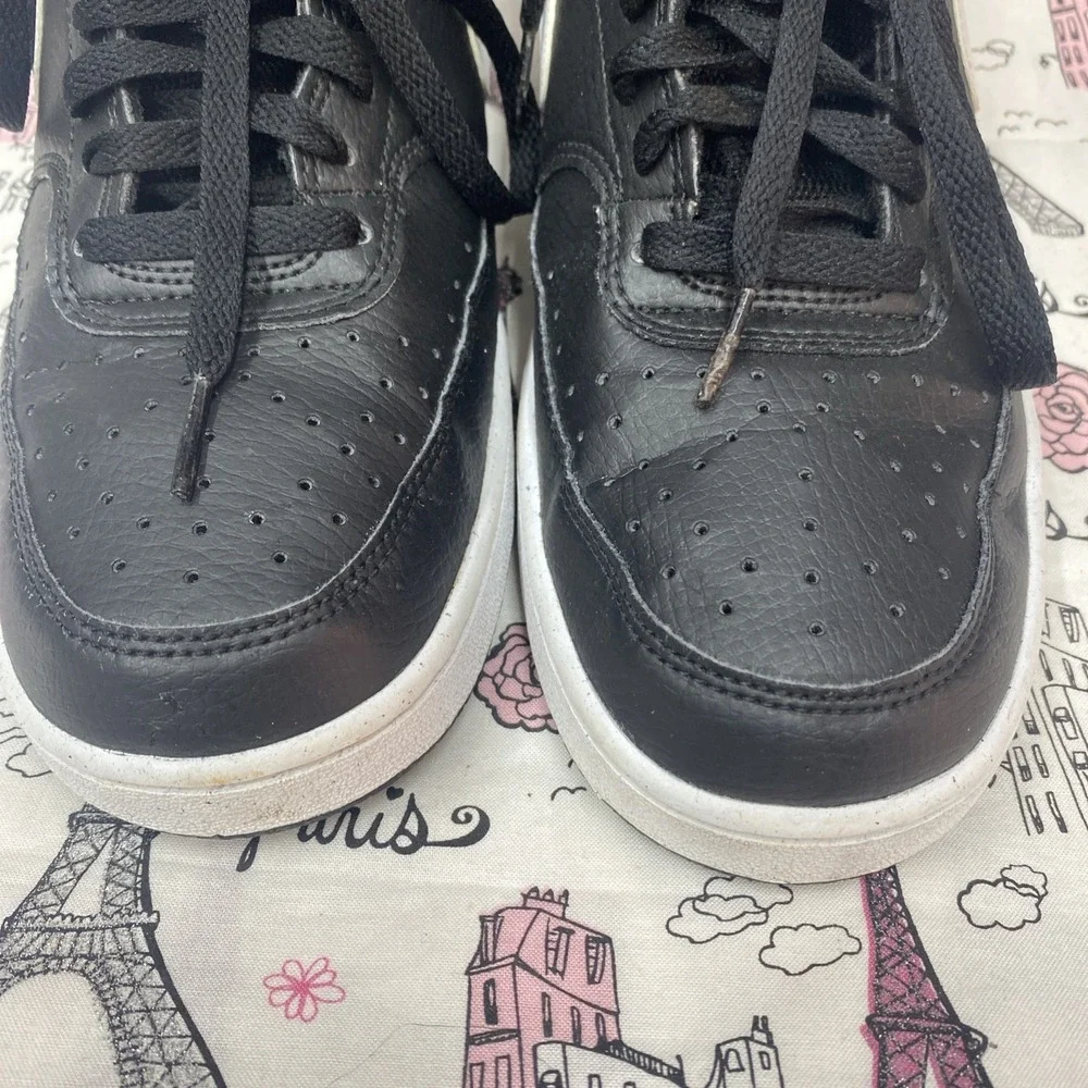 Nike COURT VISION MID Basketball Sneakers Black White DN3577 001 Men's 8.5